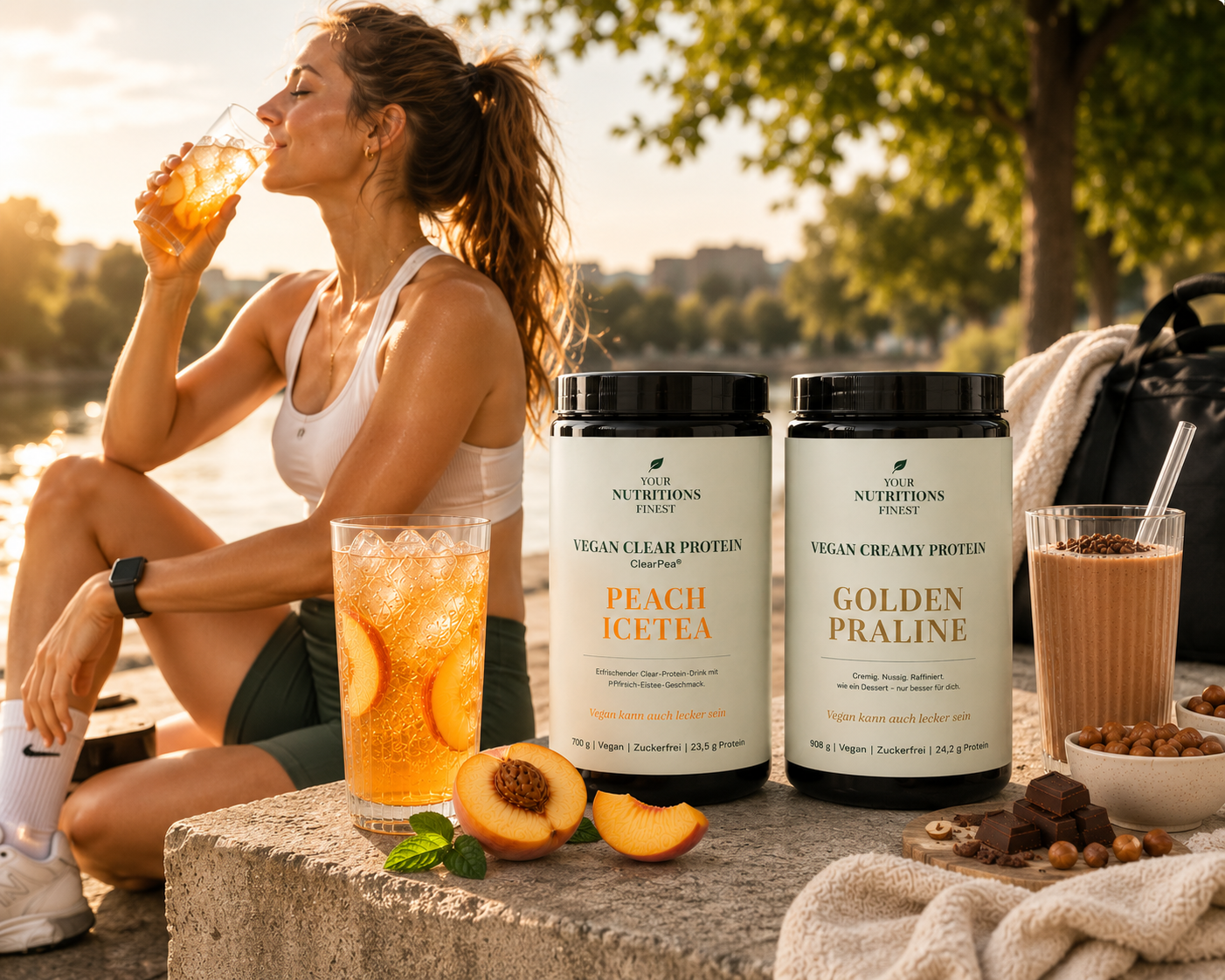 Protein Duo – Peach Icetea & Golden Praline
