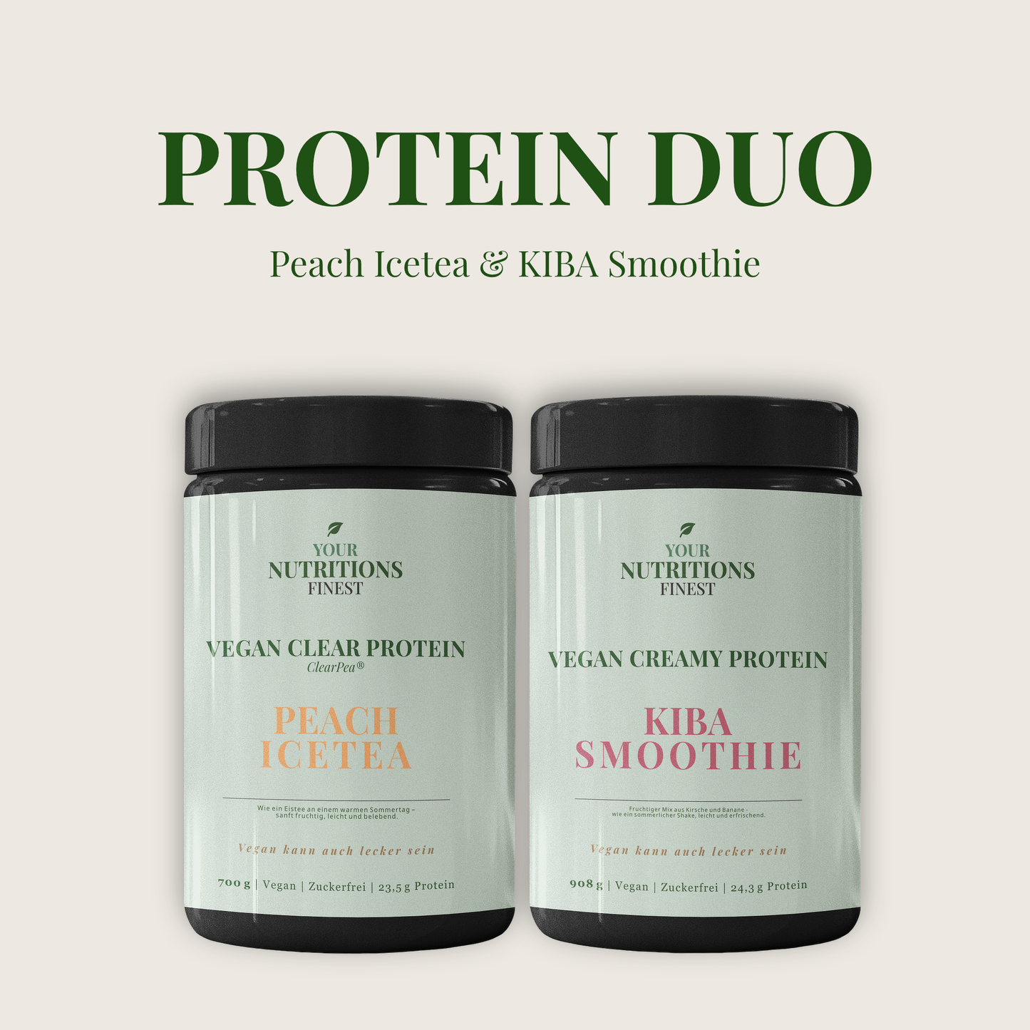 Protein Duo – Peach Icetea & KIBA Smoothie