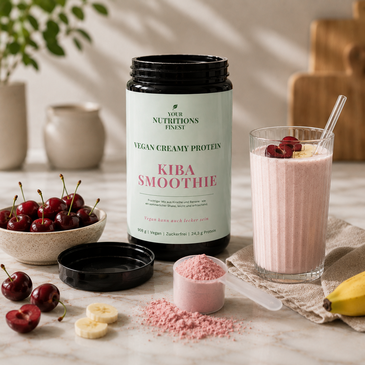 Veganes Proteinpulver – Kiba | 24,3 g Protein