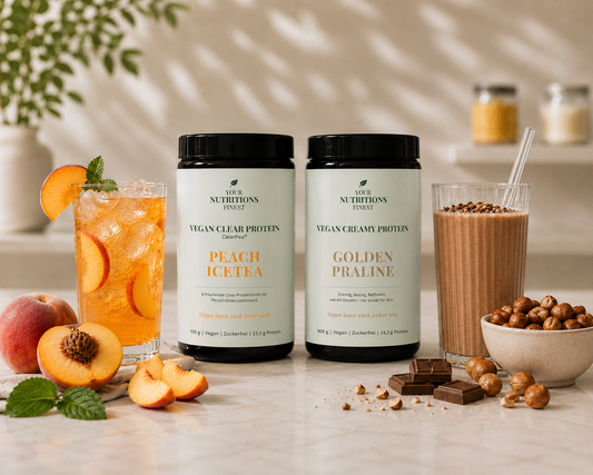 Protein Duo – Peach Icetea & Golden Praline