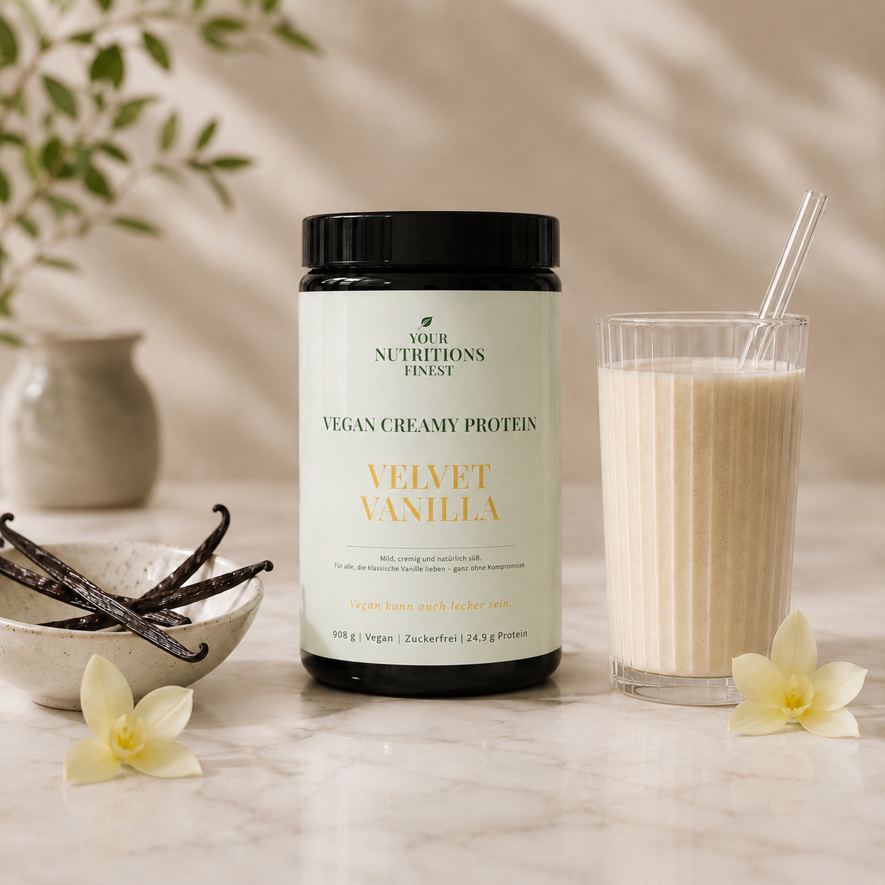 Veganes Proteinpulver – Velvet Vanilla | 24,9 g Protein